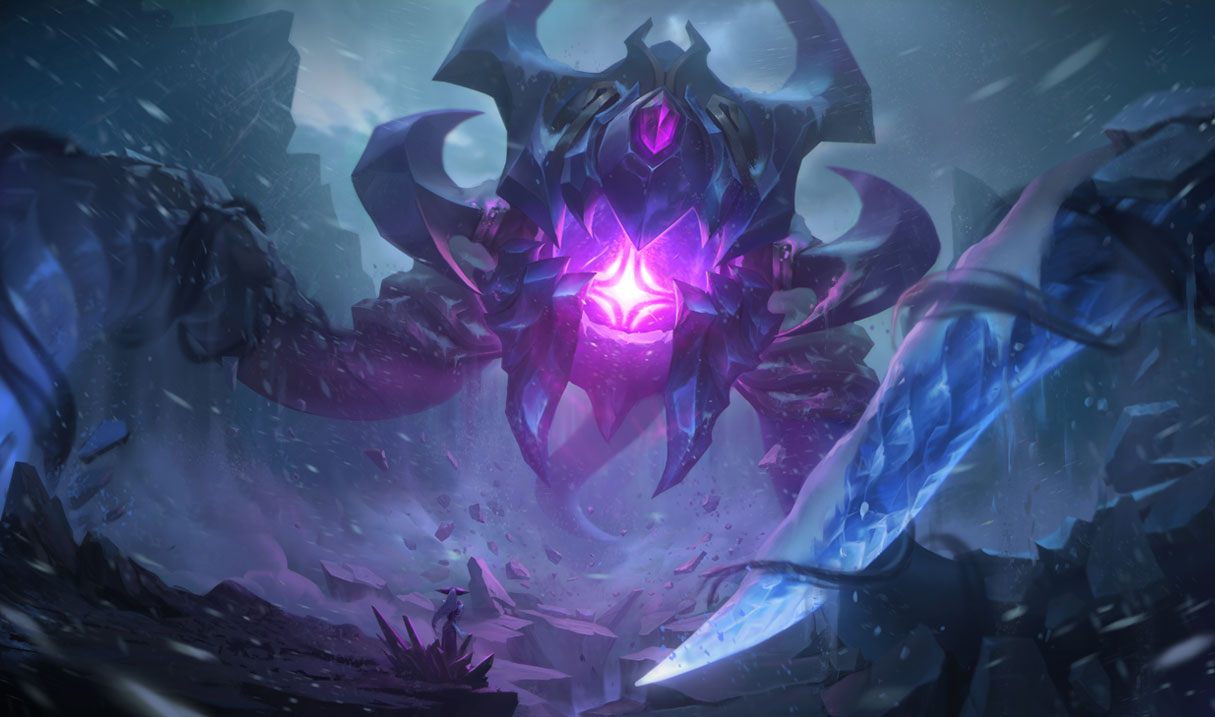 Blackfrost Vel'Koz skin League of Legends - lore, video, price, chromas